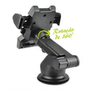 Suporte Celular GPS Carro Resistente Firme Haste Ajuste Prolongável Rotação 360 Base