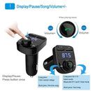 Carregador Carro Transmissor Fm Bluetooth Veicular Mp3 Rádio